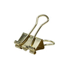 JAM Paper Coloured Binder Clips, Small, 19mm, Gold Binderclips, 25 Pack (334BCGO)-Perfect for staying stylishly organized around the house, at school, or in the office!