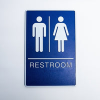 Men/Women Washroom Sign-Size: 5.75" W x 8.75"L