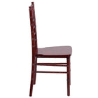 Flash Furniture HERCULES Series Wood Chiavari Chairs - Mahogany - 2 Pack-Stack Quantity: 10