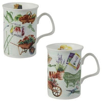 Roy Kirkham Mugs (Set of 6) - In the Garden, Lancaster Shape-Mugs