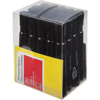 Baseline Permanent Markers - Chisel Tip - Black - 20 Pack-The economical choice