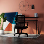 CB Office Vista Mesh Office Chair - Black-Ergonomic flared fixed loop arms