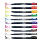 Tombow Fudenosuke Colours Calligraphy Brush Pen, 10/Pack-Contains 10 hard tip Fudenosuke Brush Pens