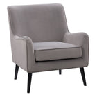 CorLiving LSS-301-C Elwood Modern Accent Chair in Grey-Modern tapered wooden legs for stability