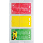 Post-it "To Do" Flags, 3 Colours, 60/Pack-Use flags to create a visual organization system to help organize, prioritize and manage tasks and indicate a sense of urgency.