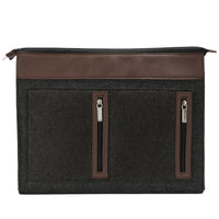 Vangoddy Exo 12" Felt Laptop Sleeve - Brown-Slim profile enables convenient storage of sleeve in your briefcase, luggage, or backpack