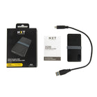 NXT X200 256GB mSATA Portable USB3.1 (TYPE-C/TYPE-A) Solid State Drive (SSD)-USB-C 3.1 Gen 1 (5 Gbps)