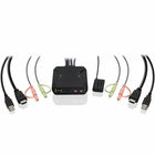 IOGEAR 2-Port 4K HDMI USB Audio KVM Switch (GCS92HU)-Bus-powered, no external power adapter required