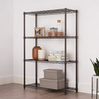 TRINITY 4-Tier Wire Shelving Rack, Bronze (TBFPBR-0901)-36"W x 14"D x 54"H