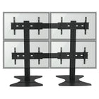 TygerClaw TV Stand for 30" - 60" TV, 81.8" x 37.4" x 64.8", Black-4 TV Video Stand