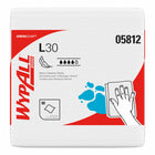 WypAll GeneralClean L30 Heavy Duty Cleaning Towels - Quarterfold - Strong and Soft Towels - White - 12 Packs-White, Quarterfold, Strong and Soft Towels