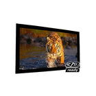 EluneVision Reference AudioWeave 4K Fixed Frame Screen, Audio-Transparent Material, 150", 16:9-Virtually no attenuation of speaker frequency response due to perforations exceeding 2000 holes per square inch, with hole size only 0.0026” by 0.0035”