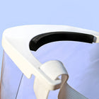 Azar Displays Premium Face Shield With 180-Degree Protection - 4 Pack-Clear Plastic Front with White Plastic Forehead Holder