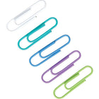 Staples Standard Vinyl-Coated Paper Clips - Assorted Fashion Colours - 100 Pack-Vinyl coated, metal paper clips slide easily, never leave marks on your documents