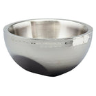 Elegance Doublewall Dual Angle Bowl Hammered, 8"-Material: Stainless Steel