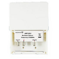 Digiwave High Performance Diplexer, 4.5" x 3.5" x 2", White-Fully waterproof housing
