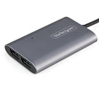 StarTech Thunderbolt 3 to Dual DisplayPort Adapter DP 1.4 - Mac/Windows-Experience 8K: Tested w/ 8K displays & compliance test hardware/software for optimal performance & colour depth for high res imaging & content creation, Backward compatible w/ 4K 60Hz/5K/1440p/1080p