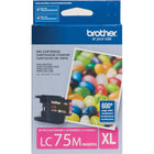 Brother – Cartouche de toner magenta LC75, rendement élevé (LC75MS)-Magenta   
