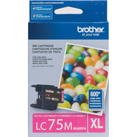Brother – Cartouche de toner magenta LC75, rendement élevé (LC75MS)-Magenta   