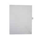 Mark Maker Legal Exhibit Index Tab White Single Tabs, 1/26th Cut, Letter Size, No Holes, Letter L, 25 Pack-White Single Tabs, 1/26th Cut