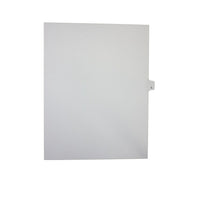 Mark Maker Legal Exhibit Index Tab White Single Tabs, 1/26th Cut, Letter Size, No Holes, Letter L, 25 Pack-White Single Tabs, 1/26th Cut