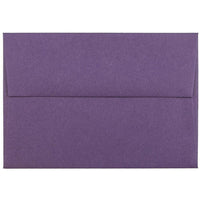 JAM Paper 4bar A1 Envelopes, 3.63 x 5 1/8, Dark Purple, 100 Pack (563912502g)-Dark purple