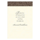 Rosedale 5-1/2" x 8" Masculine Sympathy Greeting Cards And Envelopes, 12 Pack (17552)-Card shop quality greeting cards
