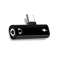 Speedex 2 In 1 Type-C to 3.5mm Audio & Type-C Charging Port adapter-2 in 1 for Type-C Device Adapter (Charging + Listening/calling)