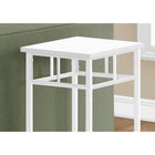 Monarch Specialties 3279 Accent Table - 28"H/White/White Metal-Assembly required: Illustrated instructions and all hardware are provided for convenience (additional tools may be needed)