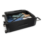 Bugatti Washington 30" Hybrid Hardside/Softside Spinner Check-in Luggage - Black-Telescopic trolley handle