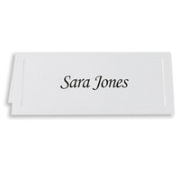 St. James Place Cards - 1-3/4 x 4-1/4" - White - Laser/Inkjet Printable - Traditional Emboss - 60 Pack-Premium 47 lb bond paper, simple yet elegant