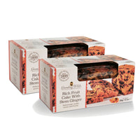 Grandma Wild's Rich Fruit Cake with Stem Ginger - 350g - 2 Pack-Indulge in the ultimate fruit cake experience – moist, dense, and bursting with fruit. The addition of stem ginger adds a unique and delightful twist, infusing the cake with a warm and spicy flavour note. Satisfy your cravings with each delectable bite!
