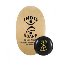 Indo Board Original FLO GF (Natural), Standing Desk Balance Accessory-The Indo Original with Cushion, Natural features a natural wood deck and a 14" IndoFLO cushion (roller not included with this product)