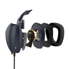 Havit USB 7.1 Surround Sound, Passive Noise Reduction,with RGB Colour & Microphone - Navy Blue-Passive noise reduction