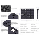 Speedex 35 Keys 2.4Ghz Wireless Rechargeable, Numeric Keypad, Keyboard - Black-windowns, Mac OS & Android