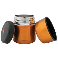 Geo Stainless Steel Vacuum Flasks, 470mL, Orange, 2 Pack-Stainless steel vacuum flask