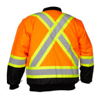 Forcefield 4-in-1 Safety Parka - Orange with Black Trim - XL-Total compliance with the newest CSA standard: CSA Z96-15, Orange and Lime meet Class 2 Level 2