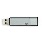 Baseline Metal 32 GB USB 2.0 Flash Drive-Don’t lose the cap; simply clip it onto the back of the drive