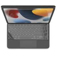 JCPal FitSkin Magic Keyboard Protector for iPad Pro 11" (2021), iPad Air 10.9" (2021) - Clear-Form fitting and ultra thin (0.2mm) skin protects Magic Keyboard from liquids, dust and debris