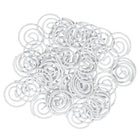 JAM Paper – Trombones en forme de spirale, blanc, 5 paquets de 50, total de 250 (2187139g)-Fini : lisse