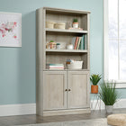 Sauder Miscellaneous Storage Bookcase With Doors - 5 shelves - 69.76" H - Chalked Chestnut (426310)-69.76"H x 35.28"W x 13.23"D