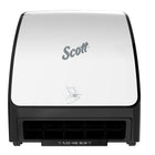 Scott Automatic Slimroll Towel Dispensers - for Orange Core Scott Slimroll Towels - 11.8" x 12.35" x 7.25" - White-White