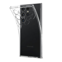 Spigen Crystal Flex for Galaxy S24 Ultra - Crystal Clear-Slim clear protection stays pocket and grip-friendly