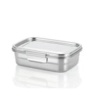 Minimal Stainless Steel Bento Box 1260 ml - Set of 2-Made from food grade stainless steel and silicone only
