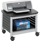Safco Scoot Under-Desk Printer Stand-Unique hole pattern design; powder-coated steel construction with laminate top