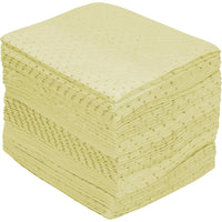 Zenith Safety Fine Fibre Sorbent Pads, Hazmat, 15" x 17", 30 Gal. Absorbancy, 100 /Pack - 100 Pack-Absorbency/Pkg. 30 gal.