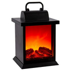 Truu Design LED Flame Lantern with Handle, 5.25 x 10 inches, Black-Measurement: the lantern measures 5.25"L x 5.74"W x 10"H in dimensions, won't take much space and will add a warm atmosphere to the surroundings