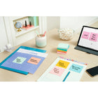 Post-it - Feuillets, collection Bistro sur la plage, 3 po x 3 po, 100 feuillets/bloc, paquet de 12-Repositionnables