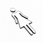 Futech SWAS003 Symbol Men/Women Washroom Sign, 2 Pack-5