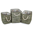 Paniers de rangement rectangulaires, vert 66397DF-2